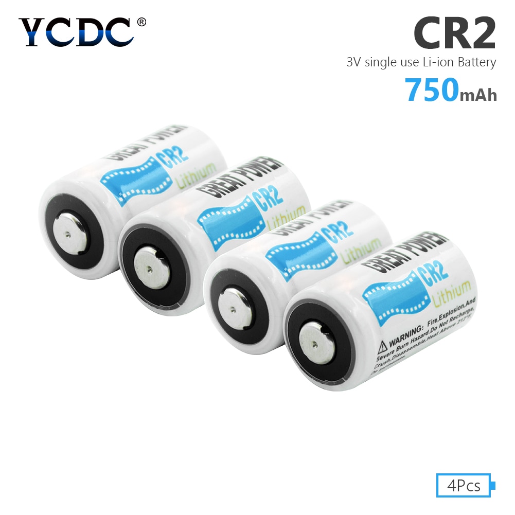 4 Stuks 750Mah CR2 Digitale Camera Fotografische Apparaat Led Zaklamp Batterij CR15H270 DLCR2 ELCR2 3V Lithium Batterij