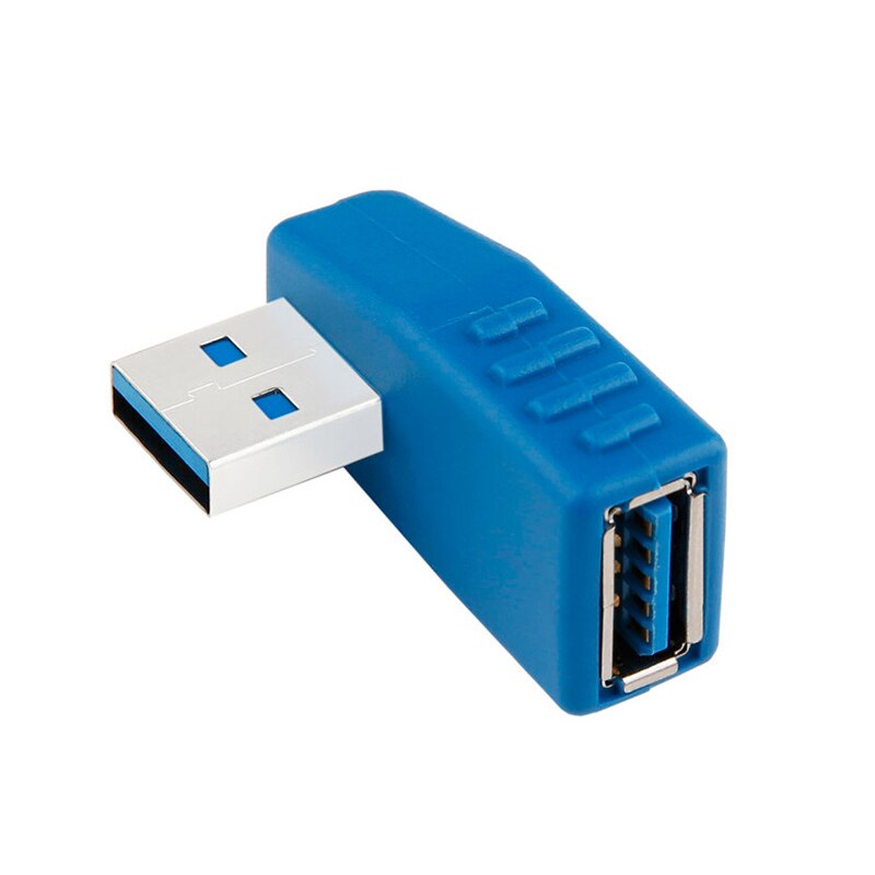 Adaptador de enchufe USB 3,0 de alta velocidad tipo A, conector macho A hembra, convertidor Flexible de arriba, abajo, derecho, Izquierdo,