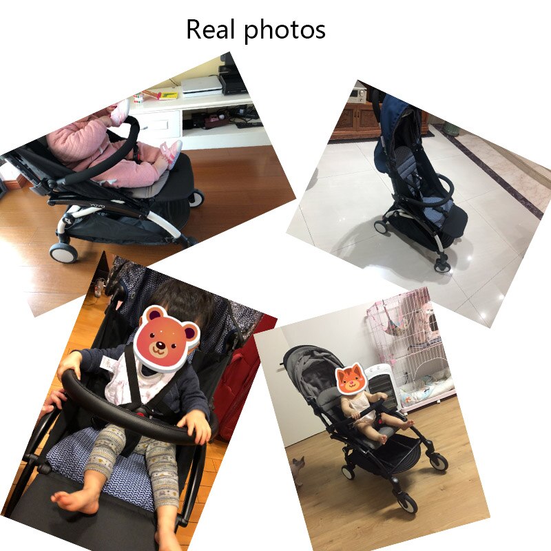Bébé landau barre main courante Oxford tissu & PU cuir chariot accoudoir bébé poussette accessoires pour Babyzen yoyo yoya babytime chariot