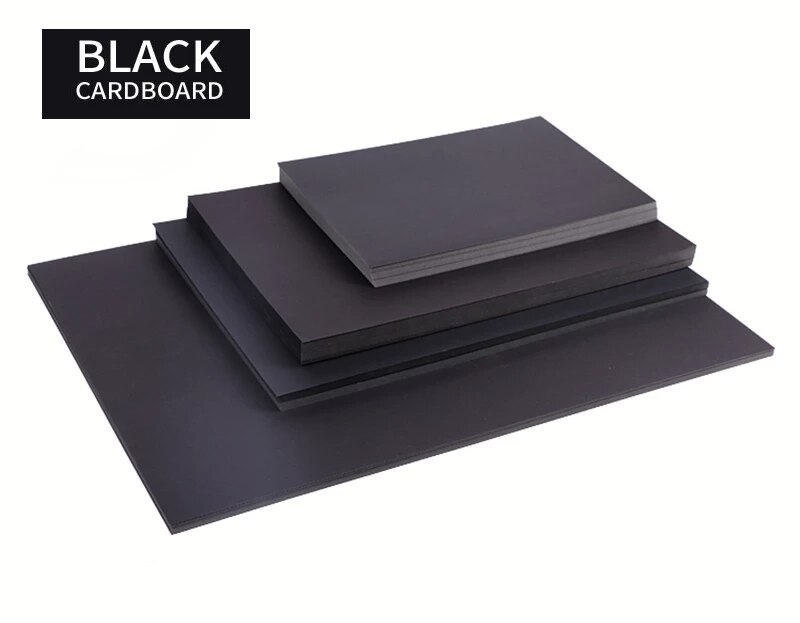 50pcs/lot A3 A4 A5 Black Kraft Paper DIY Card Making 120g 150g 180g 250g 300g 400g Craft Paper Thick Paperboard Cardboard