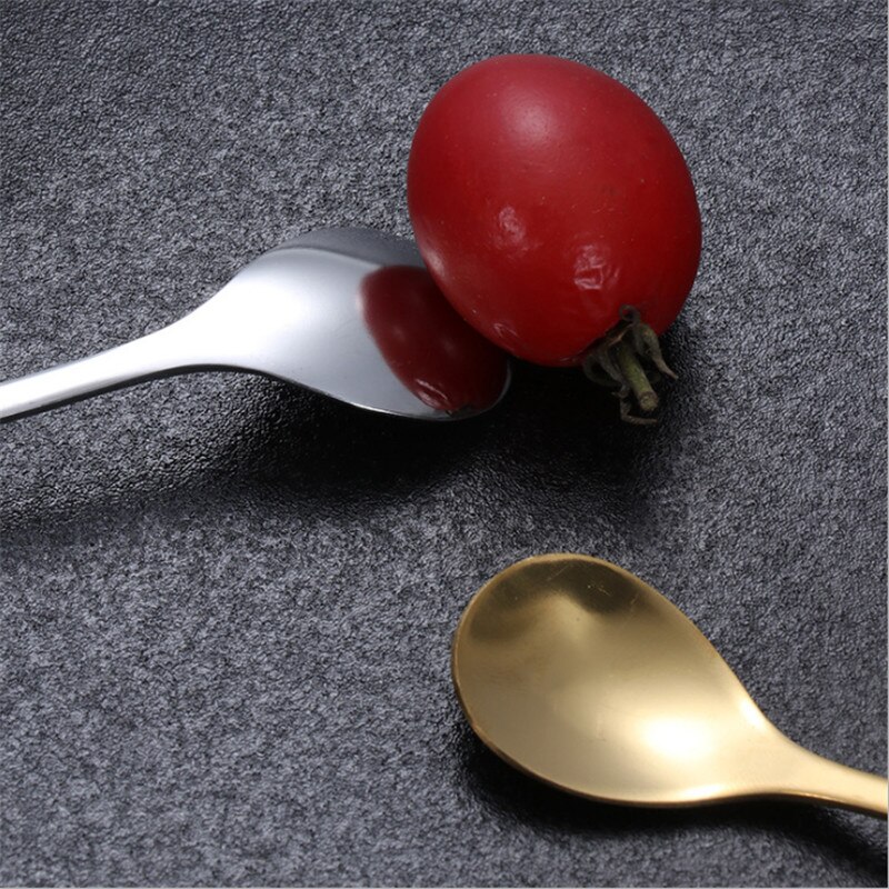 Koffielepels roestvrij staal koffielepel melk thee lepel roeren dessertlepel voor keuken (kleur: kleur 5, maat: 14 x 3 cm