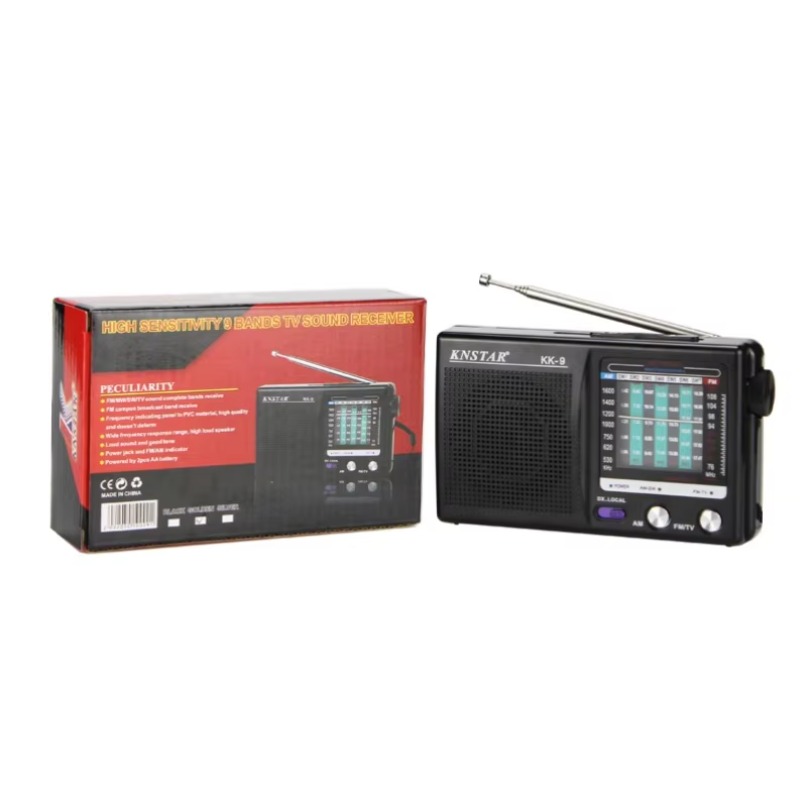 Digitales Radio, integrierter Lautsprecher, tragbares Mini-Radio SW/AM/FM, batteriebetriebene Teleskopantenne für den Notfall im Innen- und Außenbereich