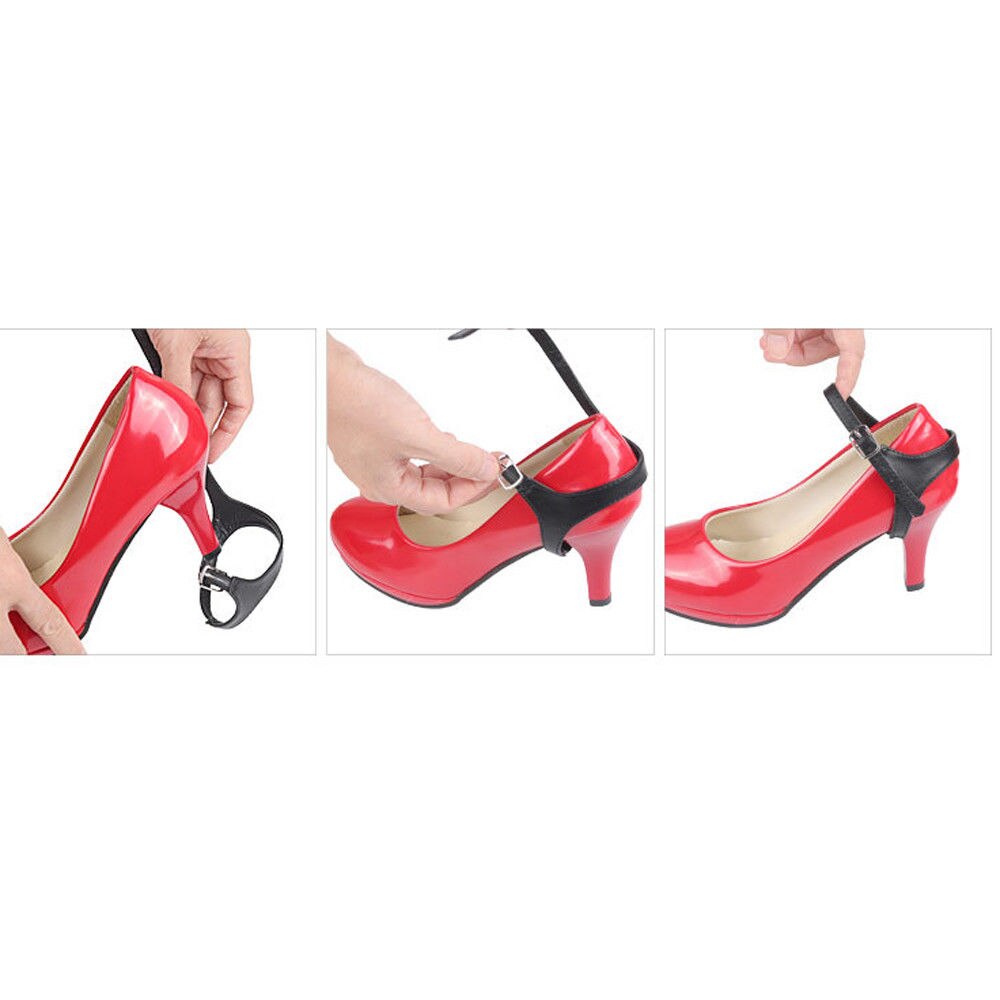 High Heel Stud Ankle Strap Detachable PU Leather Anti Loose Shoes Lace Bands