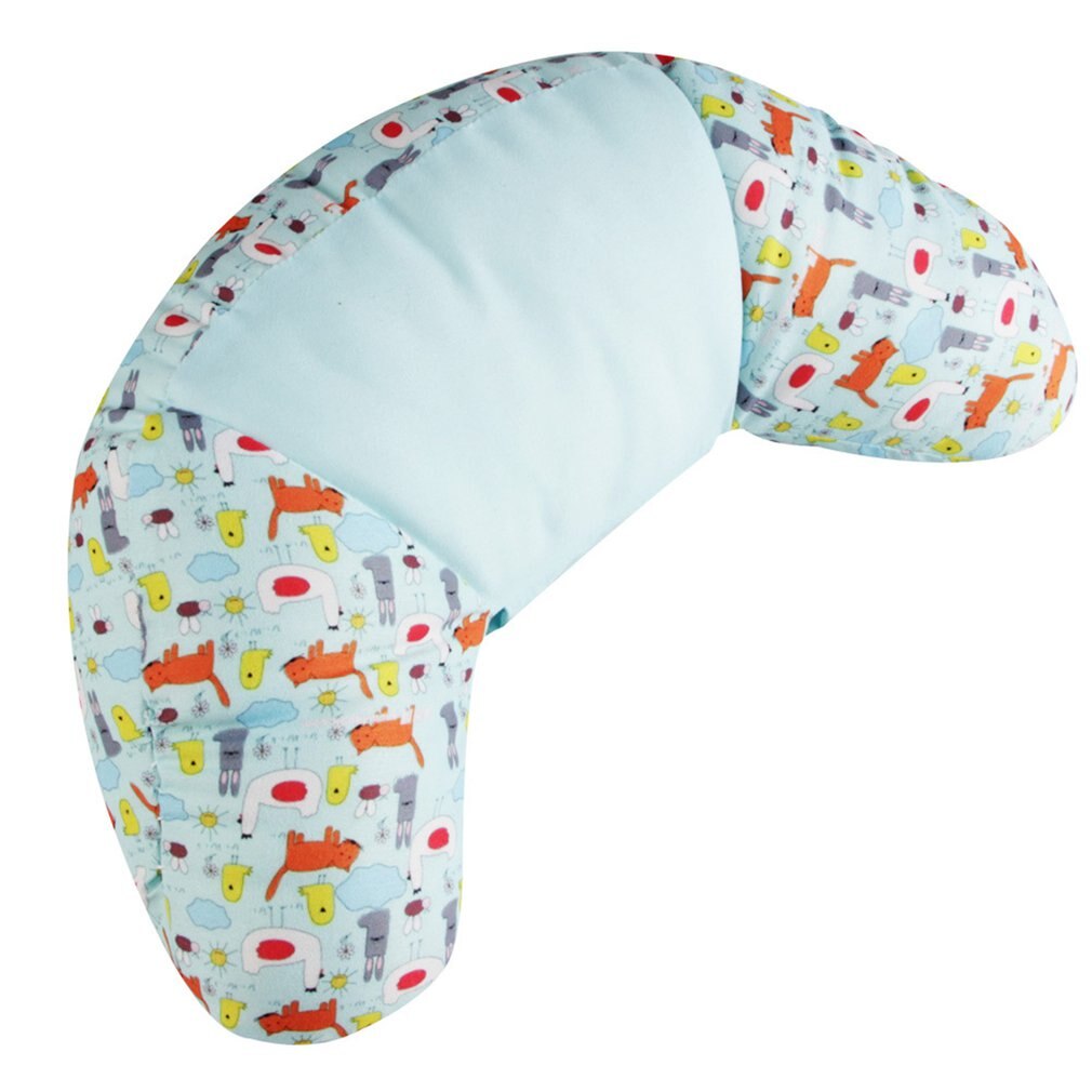 1 Pc niños Auto para reposacabezas de asiento de coche cojín de hombro cojín de algodón suave almohada de almohada de cuello para coche: Blanco