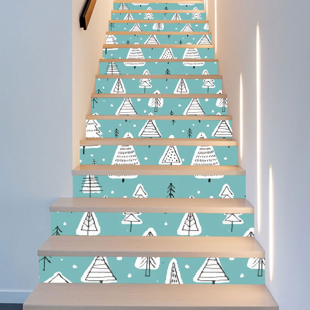 ISHOWTIENDIY Steps Sticker animal Removable Stair Sticker 3D Stair Stickers Waterproof Removable Self-adhesive Wall Home Decor: D