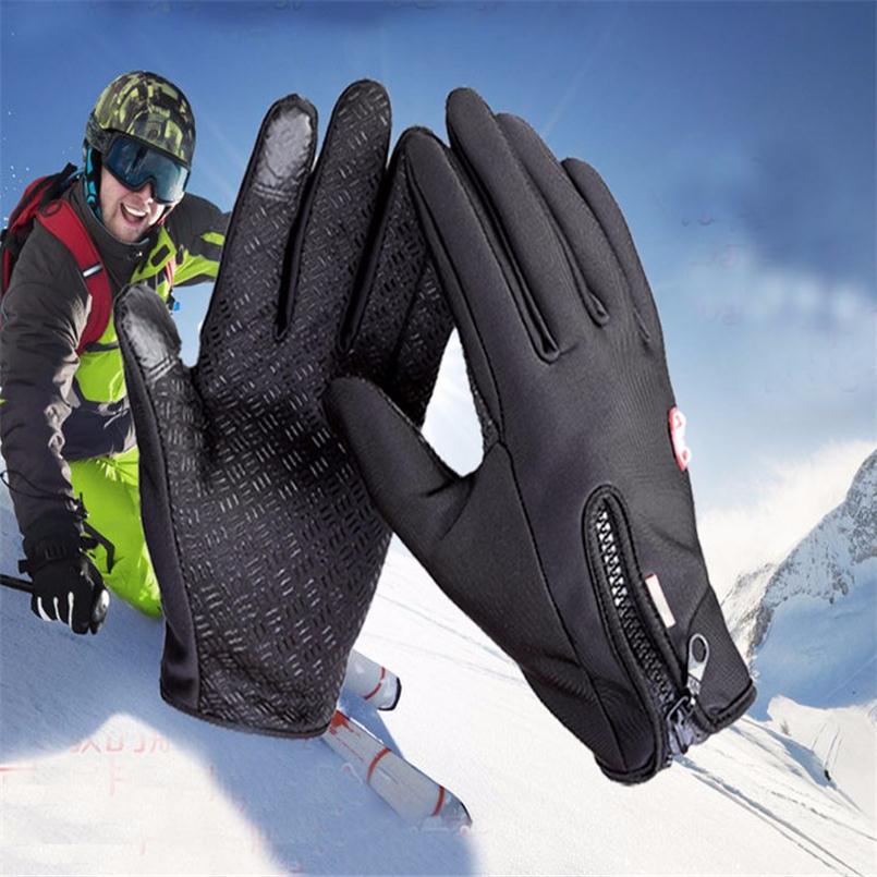 Motorhandschoenen Man Touchscreen Winter Warm Waterdicht Winddicht Beschermende Handschoenen Unisex Anti-Slip Outdoor Sport Golves