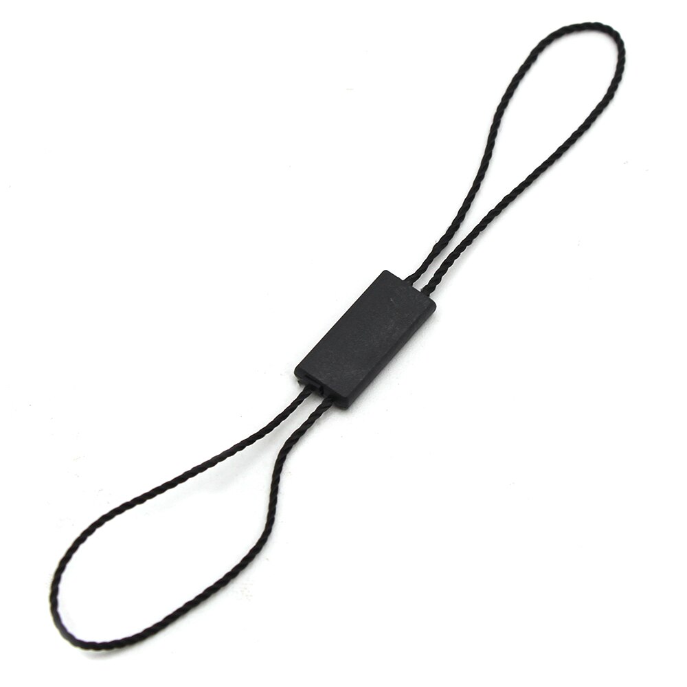 Etiqueta de cordón de poliéster para ropa, cuentas cuadradas de plástico hechas a mano, etiquetas negras, blancas y Beige, accesorios de ropa, 100 piezas