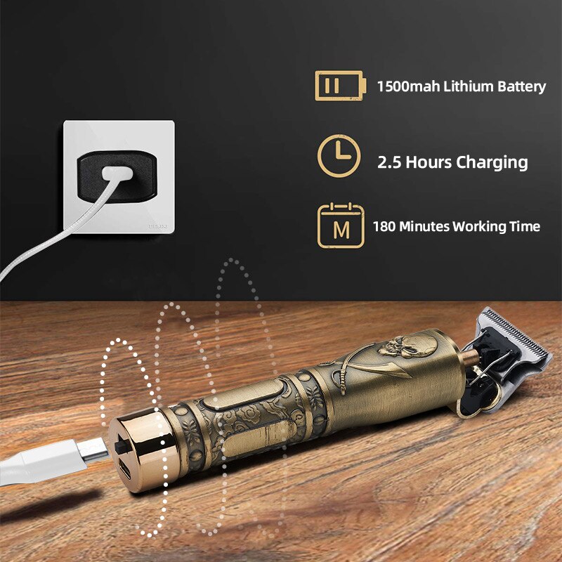 mini personal home use cordless hair clippers USB Rechargeable small portable hair trimmer embossment engraving light weight