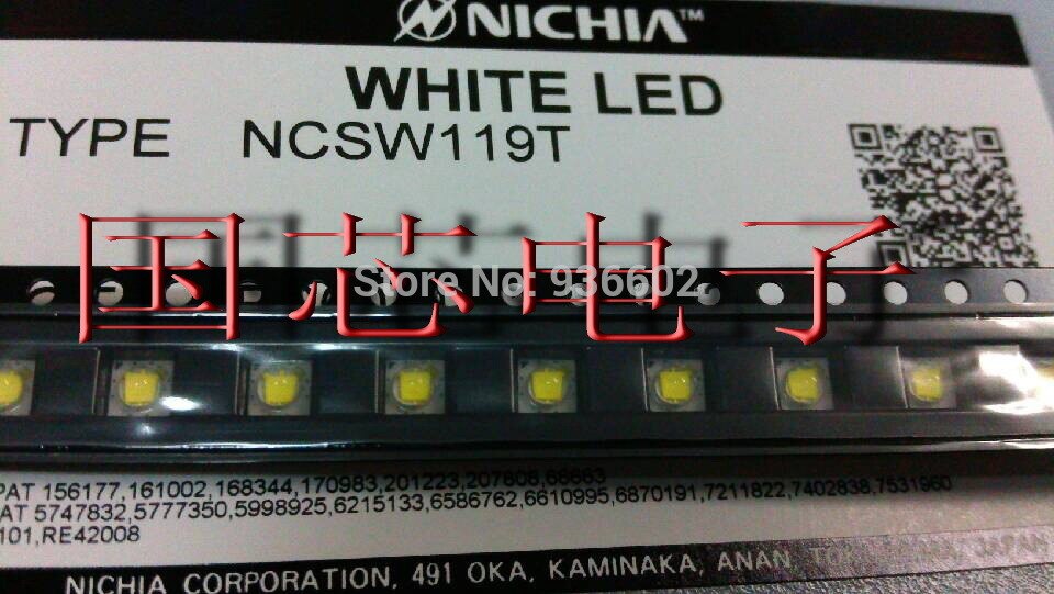 NICHIA High Power LED 3535 2.66 W Koel wit NCSW119T 130LM