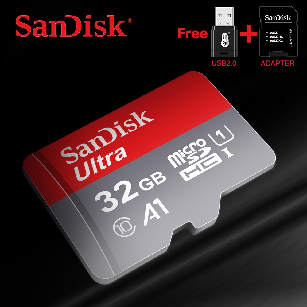 Originale della scheda di memoria SanDisk micro sd 128GB 64GB 32GB 16GB TF usb stick micro sd 8GB/48 MB/s class10 micro sd carte