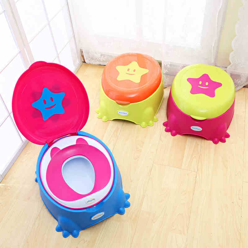Baby Toilets Girls Cute Toilet Training Baby Boy's Blue Stool Pee WC XL Star Children's Toilet Infant Child Male Potty Urinal
