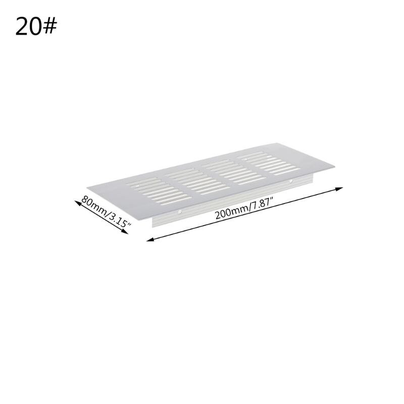 Aluminum Alloy Air Vent Perforated Sheet Web Plate Ventilation Grille: 20cm