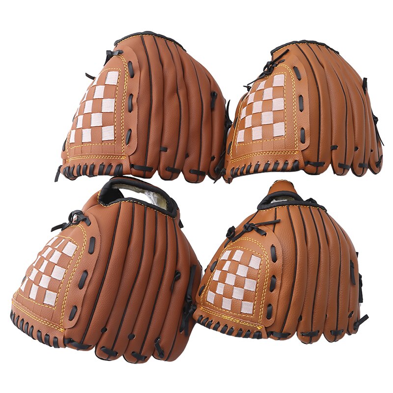 Outdoor Sports Two Colors Baseball Glove Train Softball Practice Equipment Size Left Hand For Adult Men Women: brown / 12.5 inch