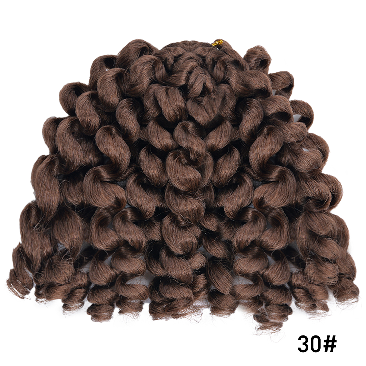 Extensión de cabello sintético degradado para mujeres negras, rizo de varita Jumpy, trenzas de ganchillo, cabello rizado de rebote jamaiquino: T27 / 30 / 4 / 10 pulgadas