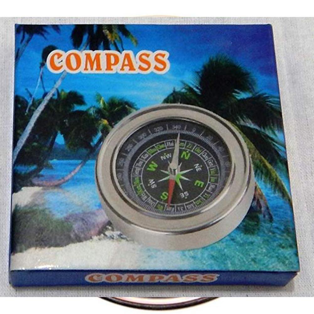 None Size Stainless Steel Directional Magnetic Compass Outdoor Camping