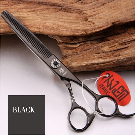Fenice Professionele Roestvrij Staal 6.5 Inch Dunner Schaar Voor Pet Dog Grooming Dunner Dunner Tarief 35%: Black