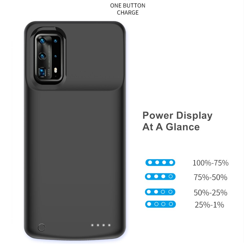 Bateria para huawei p30 pro p40 pro maimang, bateria de carregador para backup inteligente capa da bateria p40