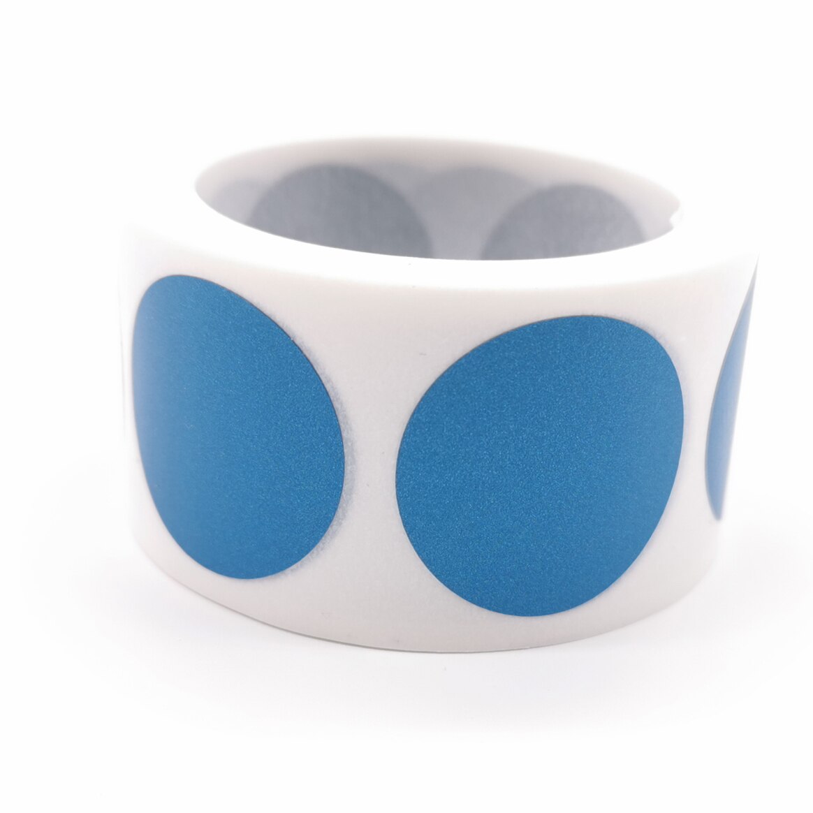 500Pcs 1"Inch Scratch Off Stickers Round 25*25mm Blank For Secret Code Cover Home Game Wedding Message: Blue