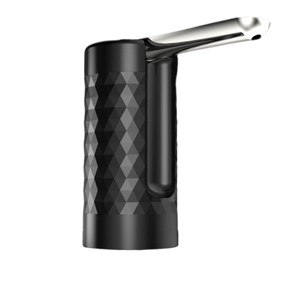 Portable Water Dispenser Foldable Hygienic Water Dispenser Universal USB Charging Water Pump Drinking Water Pump For 2-5 Gallon: black