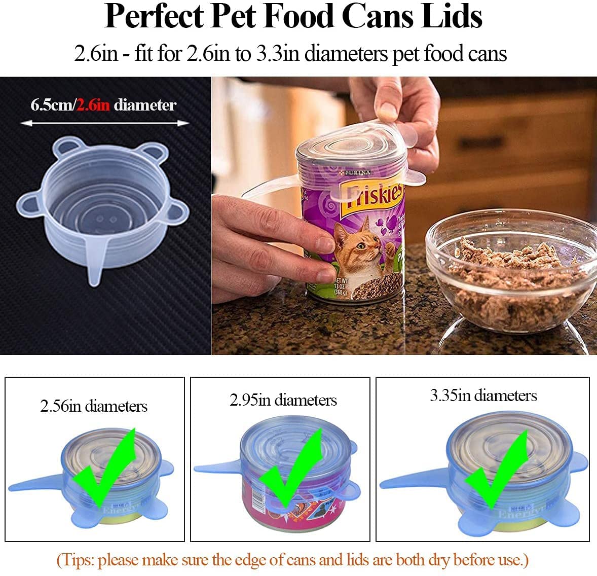 Couvercles de pots de yaourt en Silicone, 10 pièces, petits couvercles extensibles, sûrs pour les aliments, 2.6 pouces