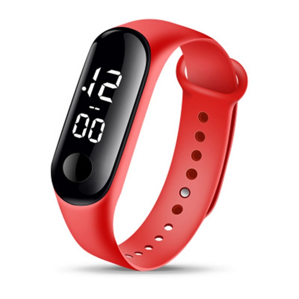 Waterproof Electronic Watch Touch Sports Student Watch High Definition Indicator And Personal Sports Watch: Fluorescent Yellow