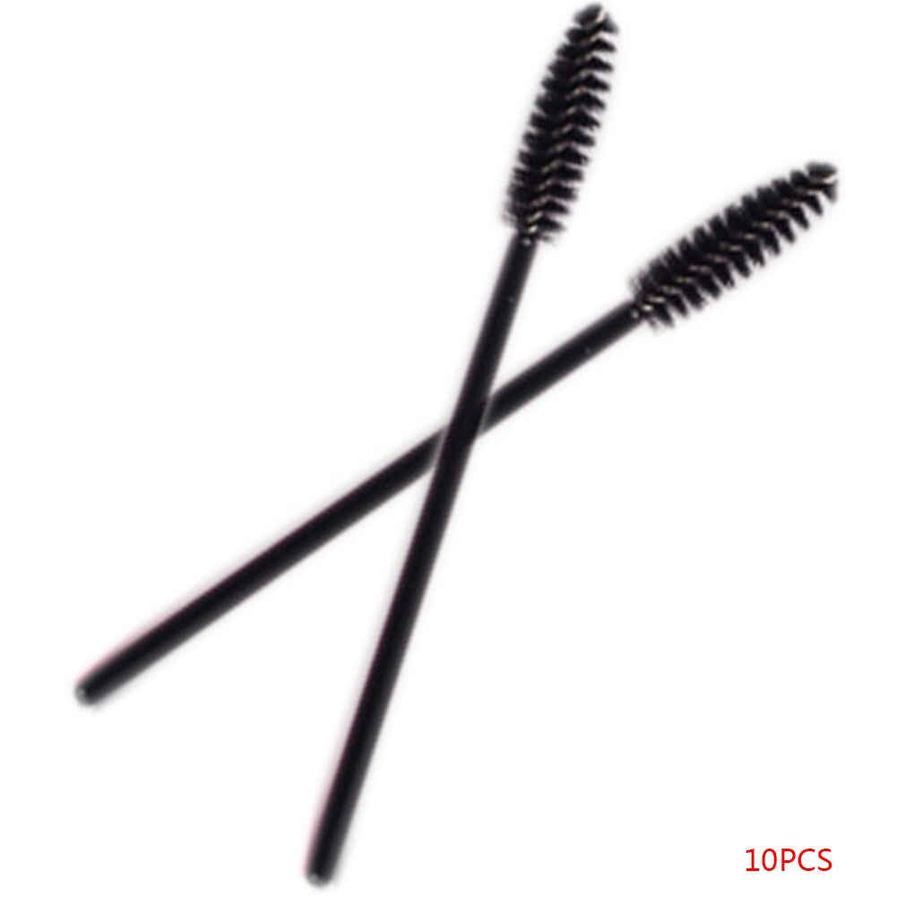 1 PC/10 PCS/50 STUKS Wegwerp Eyelash Mini Brush Mascara Applicator Wand Make-Up Kwasten Ogen Lip Cosmetica borstels: 01(10PCS)