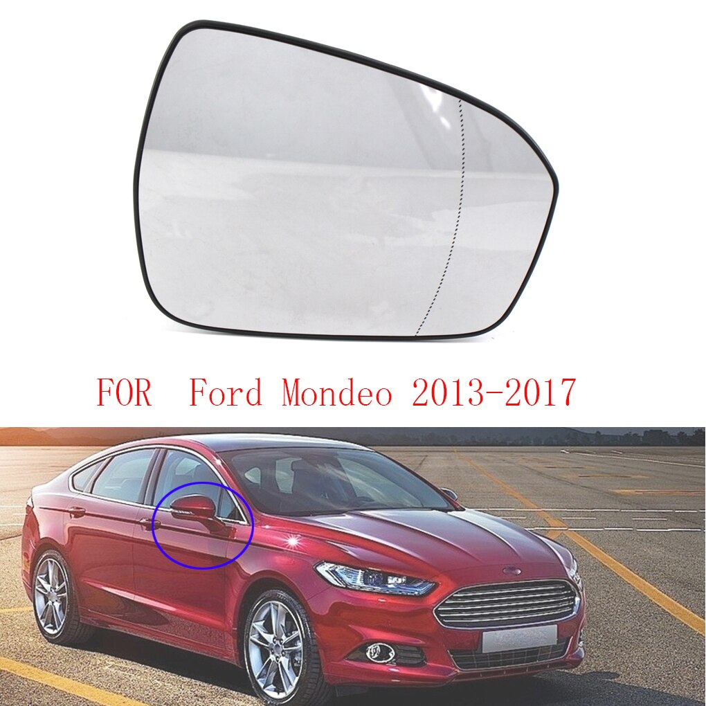 Right Door Side Heated Mirror Glass Automotive Accessory Replacement for Mondeo