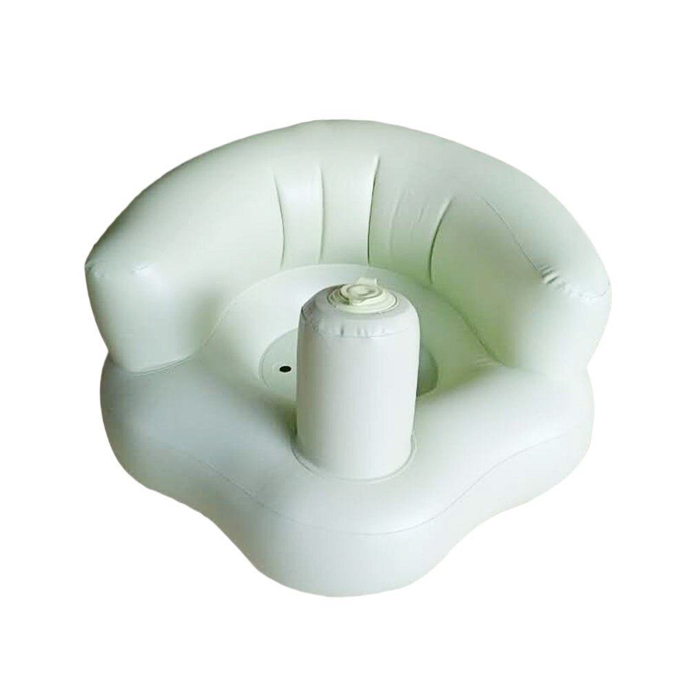 divertido inflable bebé chico niños sofá ampliado engrosado cómodo portátil bebé asiento de aprendizaje sofá silla: green