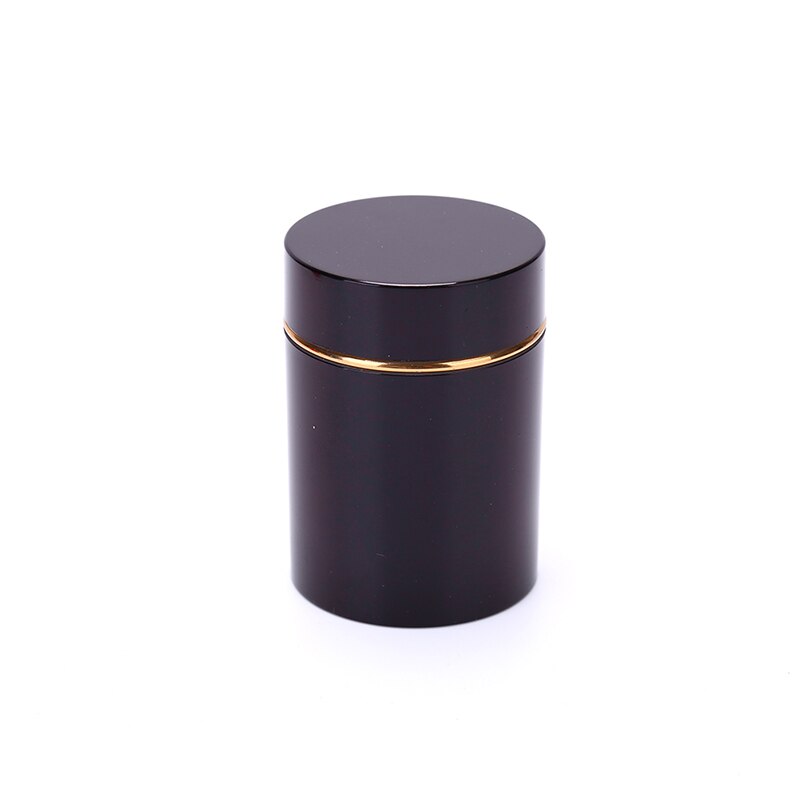 70ML Smell Proof Container Herb Stash Sealed Can Tea Strage Bottles Jars Boxes: Black