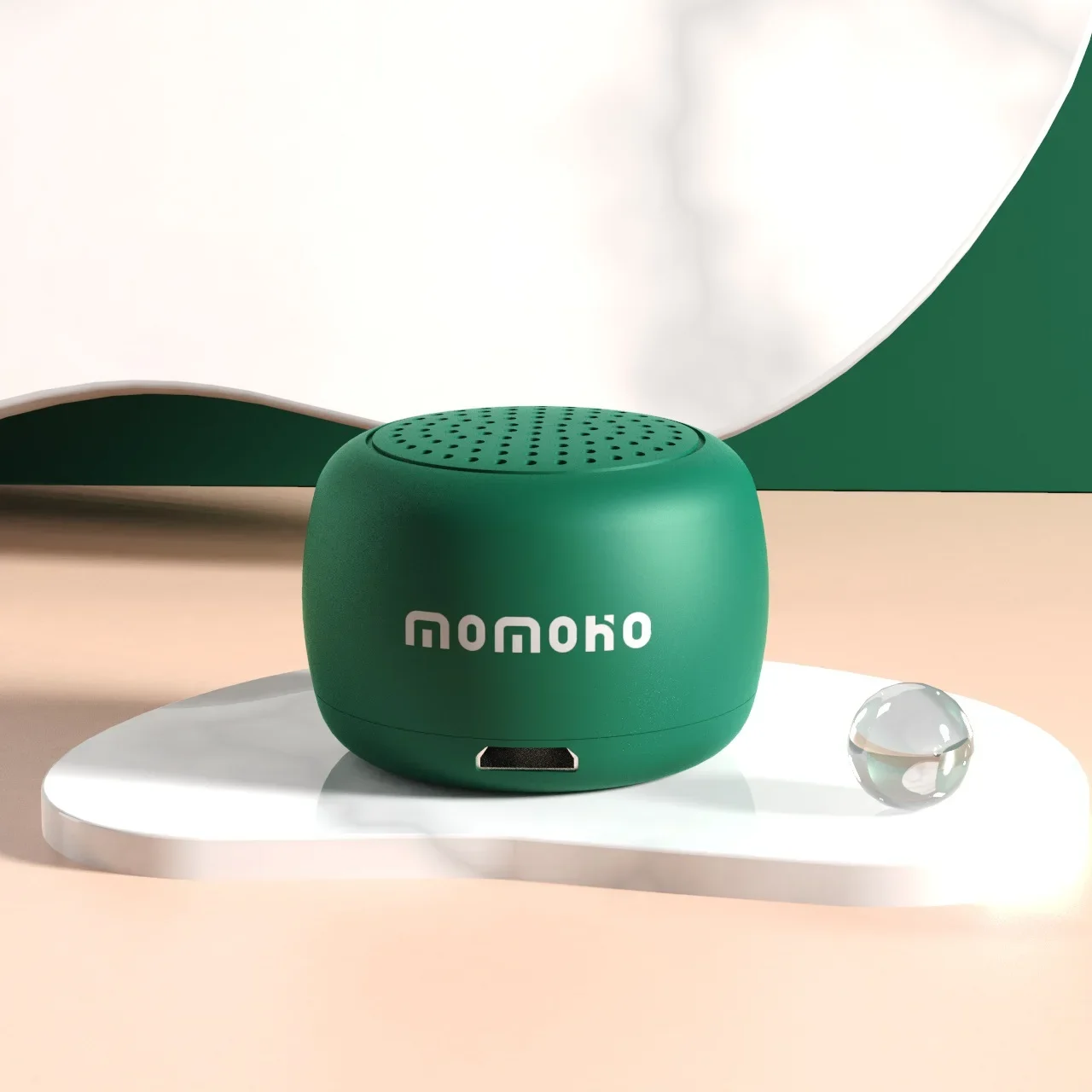 Neuer Mini-Bluetooth-Lautsprecher, niedlicher Audio--Spieler, echte kabellose Freisprech-Auto-Fahrradlautsprecher mit Umhängeband für praktisch-PC: Holz