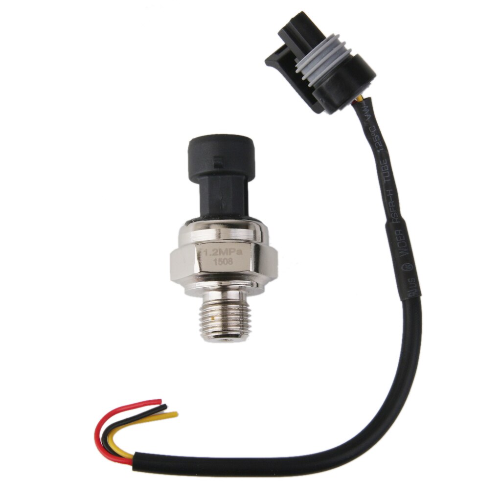 G1/4inch Transducer Sensor 0-1.2MPa for Hydraulic/Pneumatic Pressure Gauge Oil Air Pressure Sensor 17cm