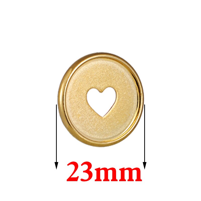 23Mm Binding Ring Paddestoel Gat Knop Notepad Plastic Losbladige Spoel 360 Graden Opvouwbare Plastic Schijf Plastic Gesp kantoor: 24pcs-Golden