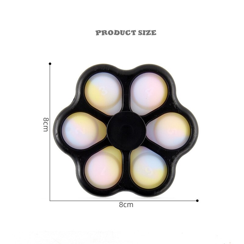 Fidget Toy Fidget Spinner Simple Dimple Relief Pop Sensory Antistress Toys For Kids Adults Early Educational Autism Special Need