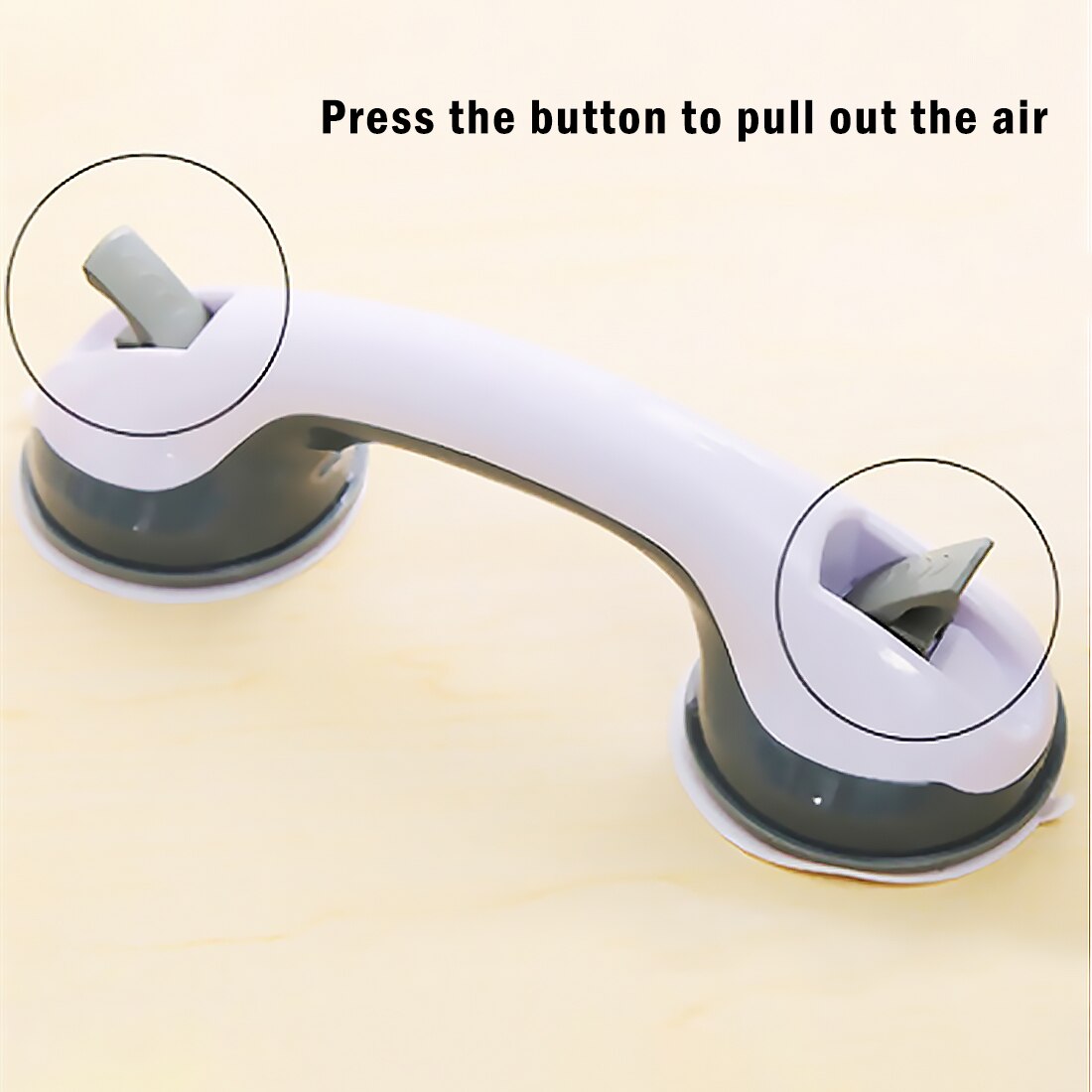 Bathroom Strong Vacuum Suction Cup Handle Anti Slip Support Helping Grap Bar for elderly Safety Shower Tub Support