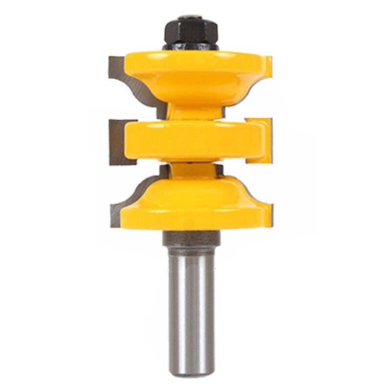 3Pcs 12mm Shank Entry Interior Tenon Door Router Bit Set Matched R&S Router Bits Carving for Wood