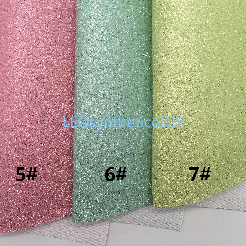 1PC 21X29CM Glitter Fabirc, Fine Glitter Leather, Glitter Leather Sheets For Making Bows LEOsyntheticoDIY T444