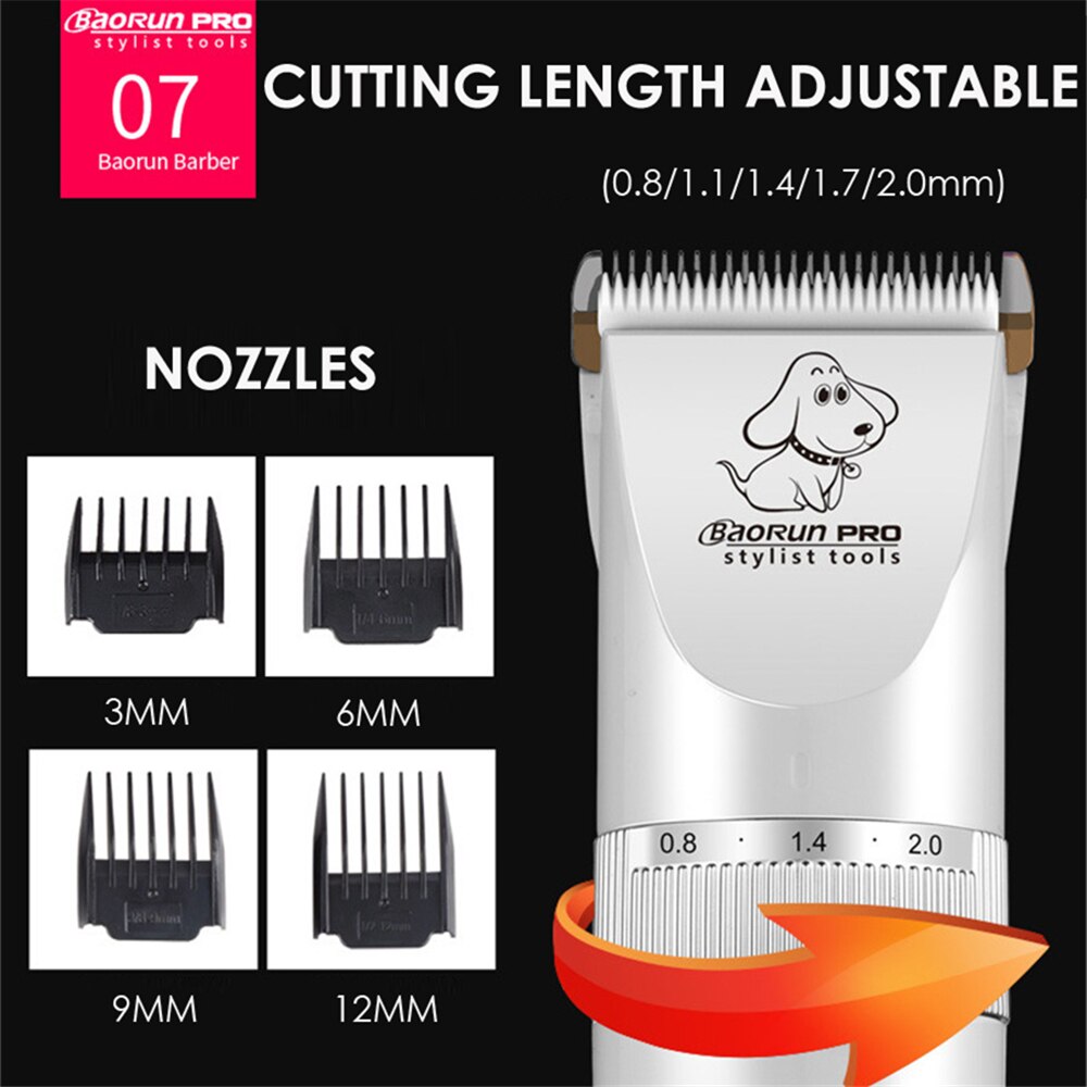 BaoRun P9 Clipper Dogs LCD Screen Pet Cat Clippers Electrical Grooming Trimmer Rechargeable Haircut Machine Animals