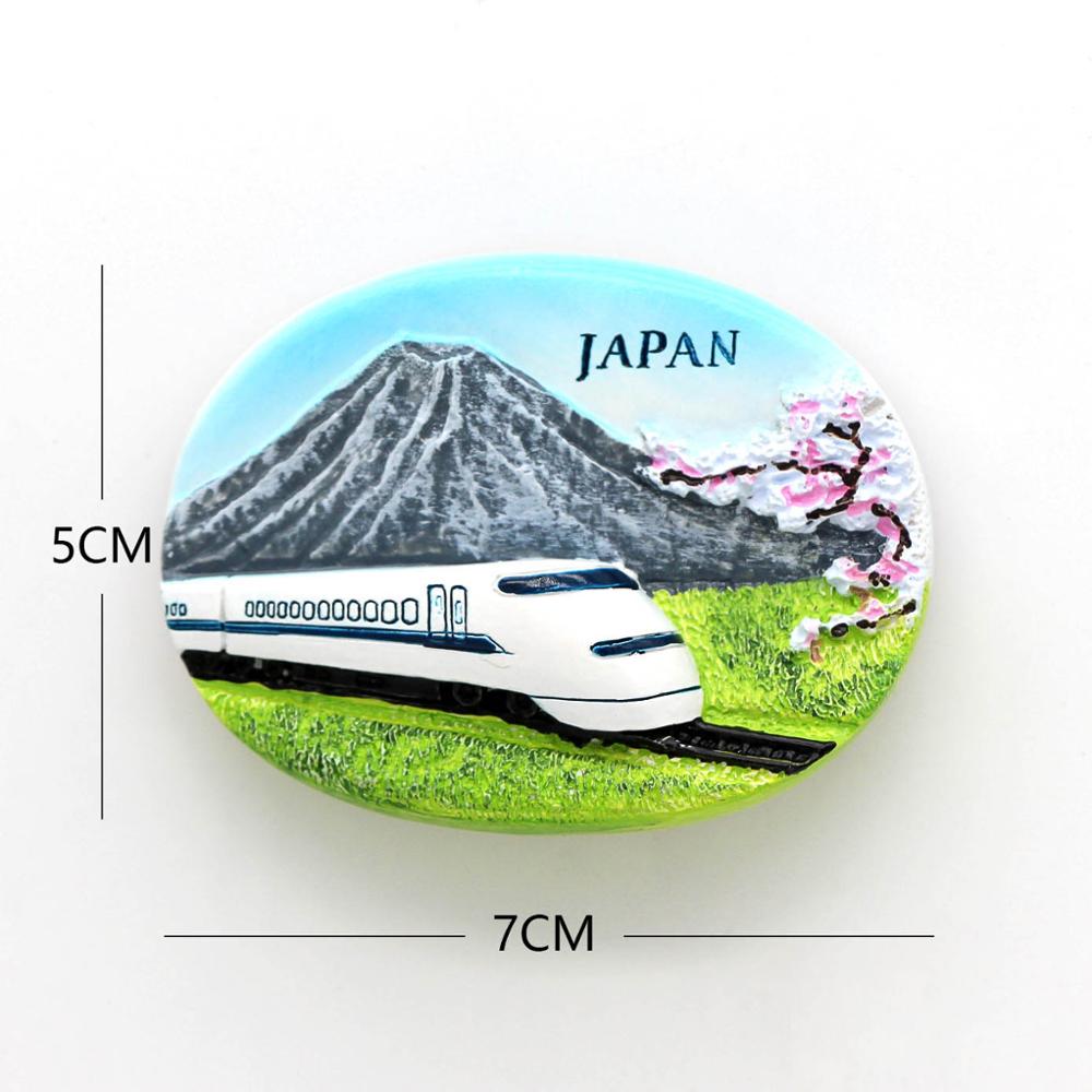 Japan Toerisme Koelkast Magneten Plakken Souvenirs Tokyo Shinkansen Chili Brazilië Marokko Souvenirs Kamer Decoratie: Shinkansen in Japan