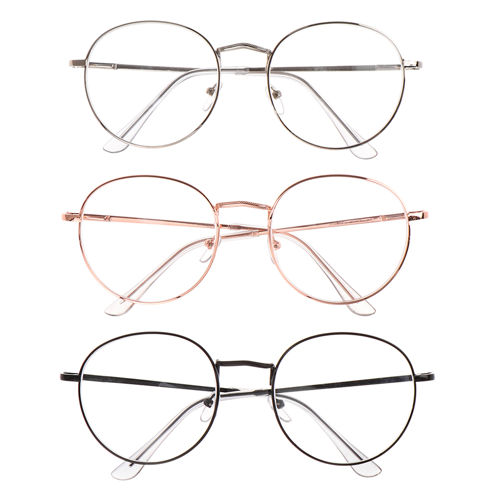 Dioptría-1-1,5-2-2,5-3-3,5-4 Ultra ligero acabado Metal redondo Vintage miopía gafas nuevas gafas clásicas miopía