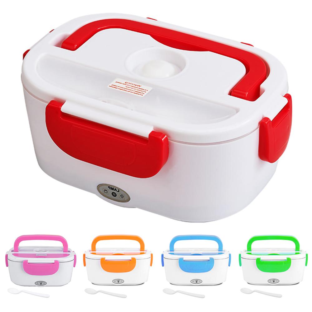 1.5L Elektrische Verwarming Lunchbox Huis & Auto 12V 220V Plug-In Lunchboxen Plastic Of Stalen voedsel Container Draagbare Gerecht Bento Box