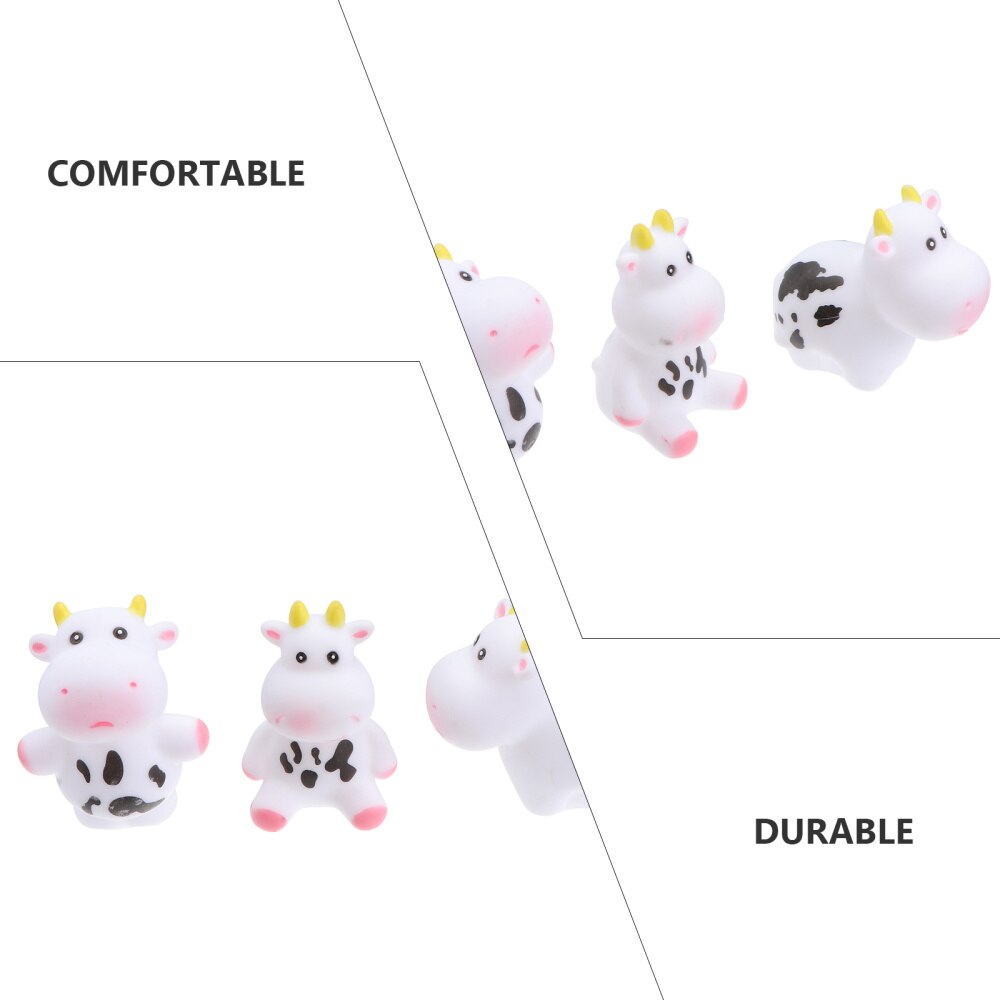Muñeco de vaca para baño de bebé, juguete de ducha para bañera, baño de bebé, 5 uds.
