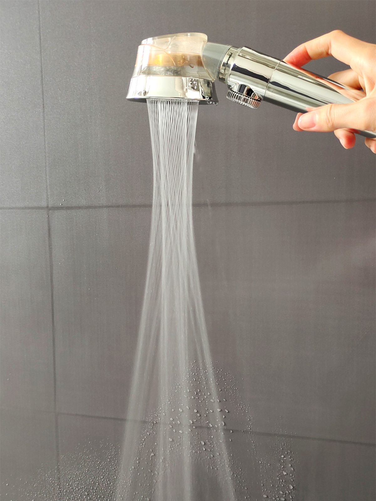 Pommeau de douche avec bouton d&#39;arrêt, économie d&#39;eau, haute pression, buse de pulvérisation, accessoires de salle de bain, nouveauté