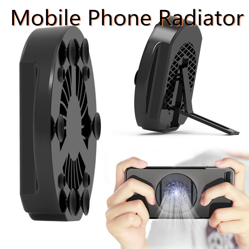 Soporte de ventilador silencioso Universal para teléfono móvil, radiador de disipador de calor para videojuegos, iPhone, iPad, Android, enfriador ajustable portátil