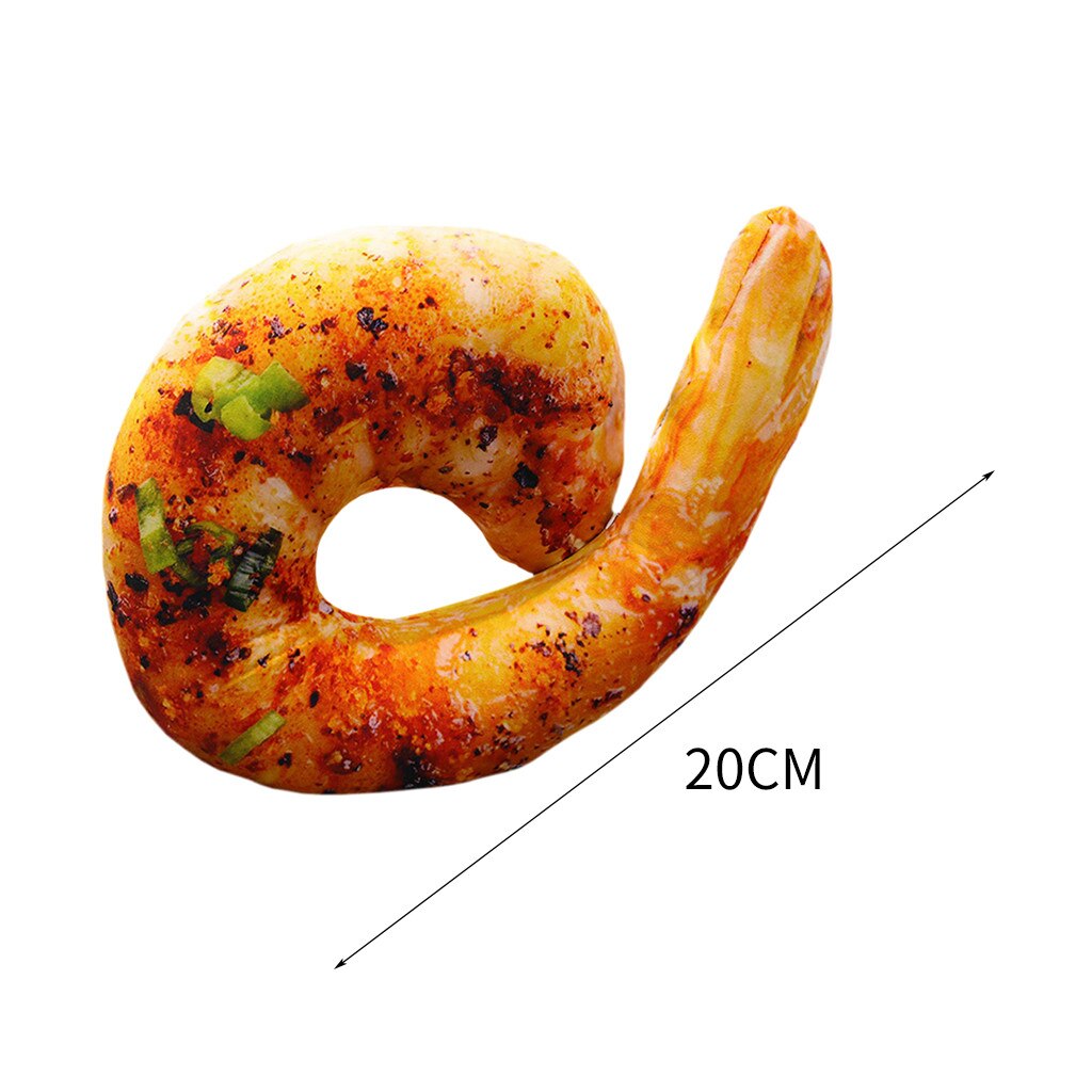 Ouneed Kantoor Dutten Kussen Plezier Garnalen Spons Voedsel Print U-Vormige Reizen Kussen Ondersteuning Hoofdsteun Slaap Kussen Super Zacht MAY06