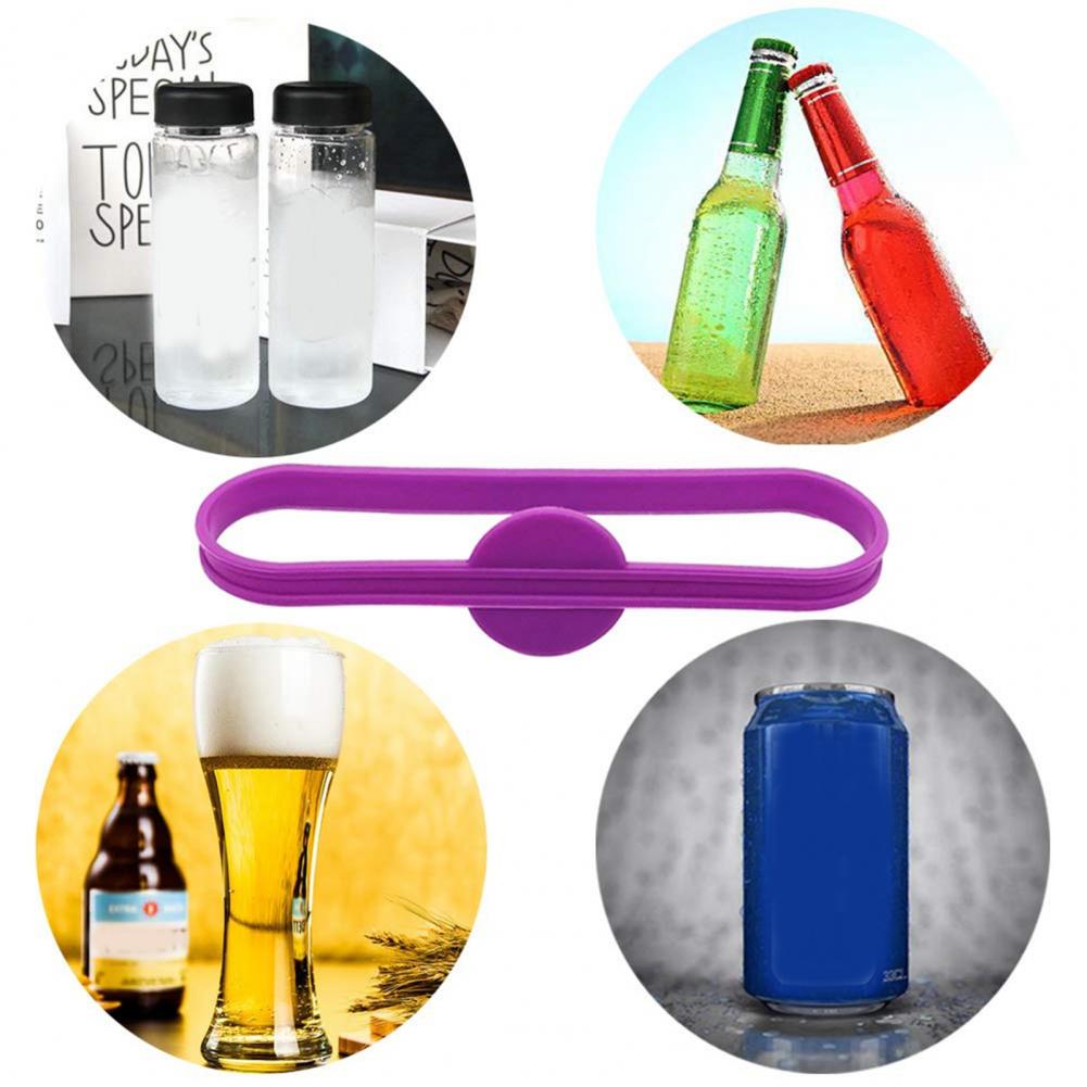 Etiquetas de silicona para botellas de vidrio, marcador de etiquetas para vino, Apto para lavavajillas, 6 unids/bolsa