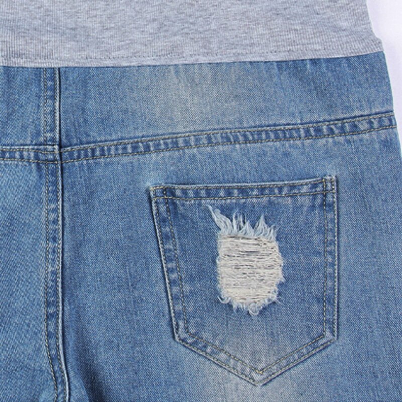 4XL Ripped Vintage Maternity Jeans Plus Size Hole Denim Cotton Trousers Pregnant Women Clothing Pregnancy clothes