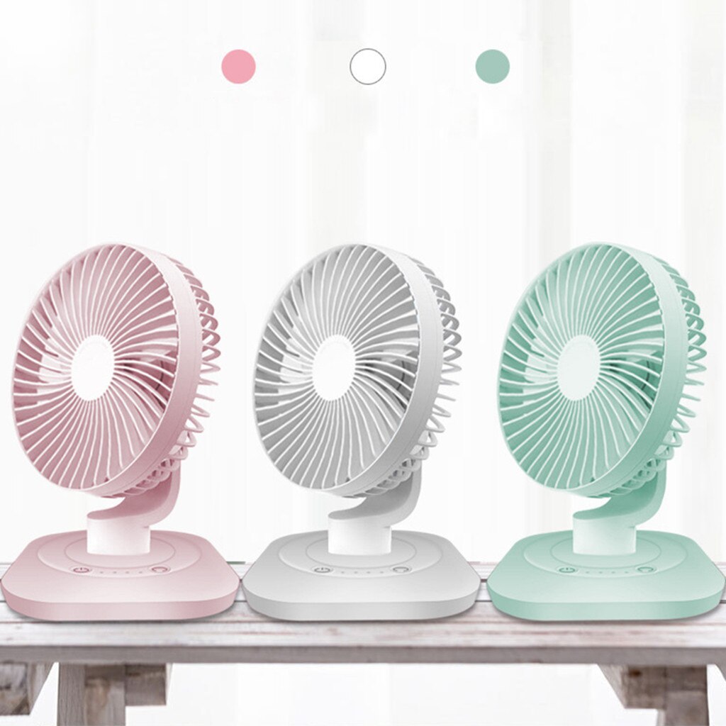 Ultra-Quiet USB Charging Handheld Low Noise Smart Home Portable Desk Mini Fan Summer Cool Desktop Fan Shaking Fan