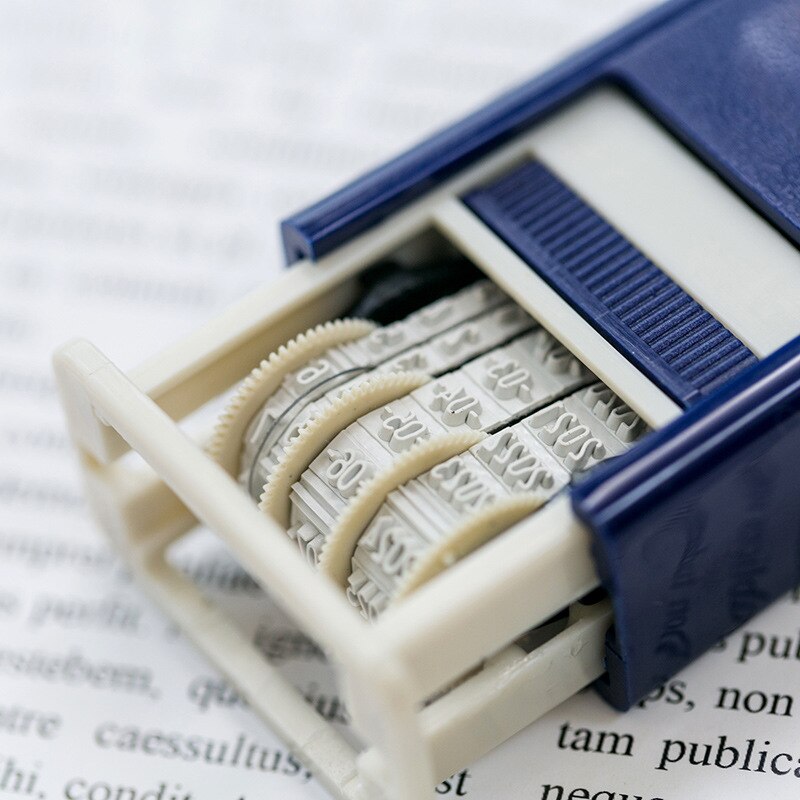 Diy Vintage Plastic Roll Stempel Maand Datum Wiel Postzegels Dagboek Album Scrapbooking Briefpapier