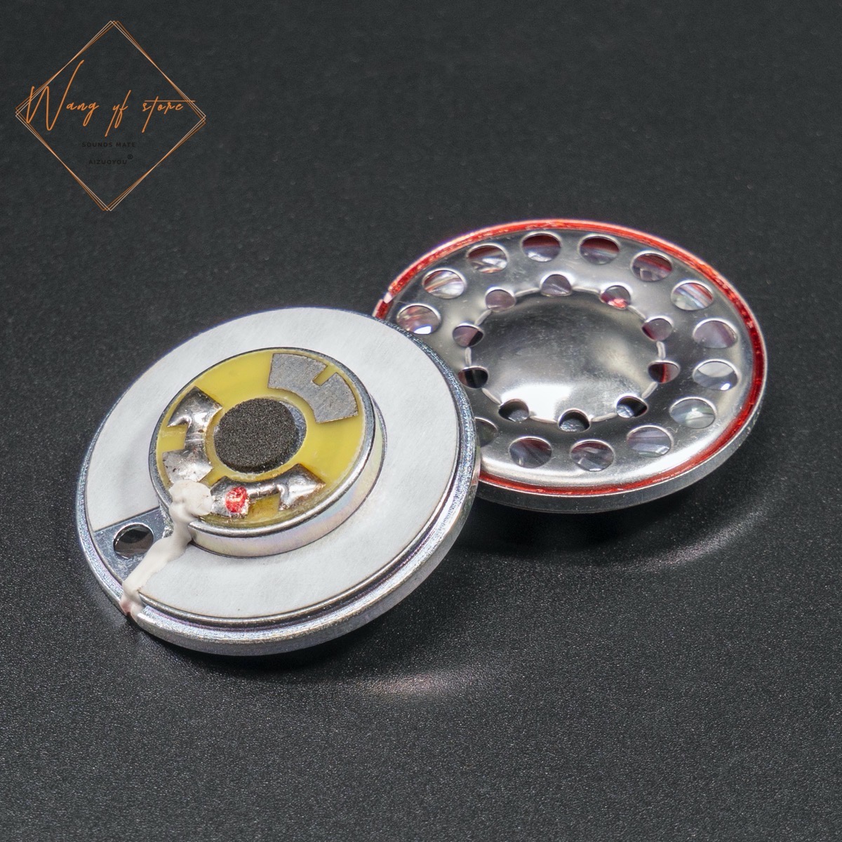 Hifi 40Mm Headset Driver Voor Mdr-7506 V6 V7 Hoofdtelefoon Speaker Diy Motorhelm Oortelefoon Driver Unit Reparatie Onderdelen 2 stuks