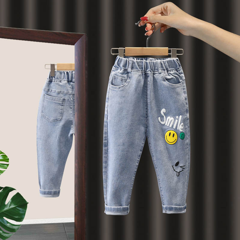 Pantalones vaqueros elásticos para bebés y niños de 2 a 6 años, ropa de primavera y otoño